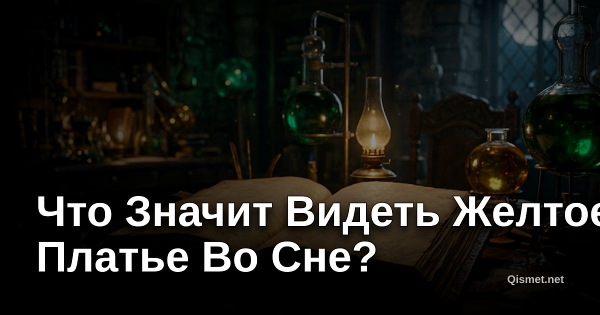 Что Значит Видеть Желтое Платье Во Сне?