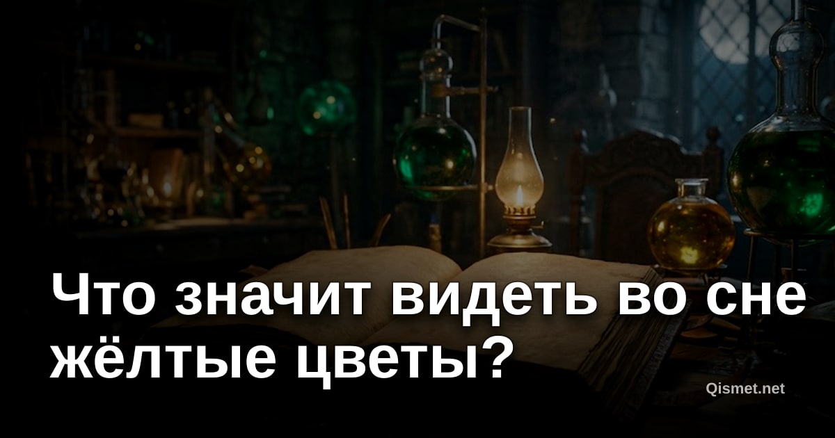 Что значит видеть во сне жёлтые цветы?