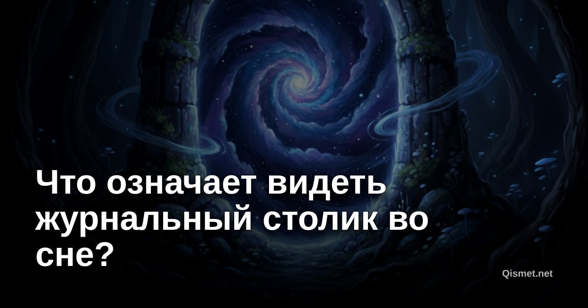 Что означает видеть журнальный столик во сне?