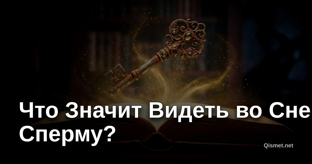 Что Значит Видеть во Сне Сперму?