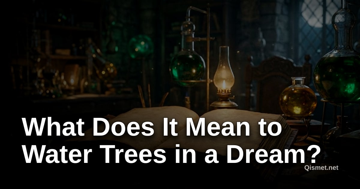 What Does It Mean to Water Trees in a Dream?